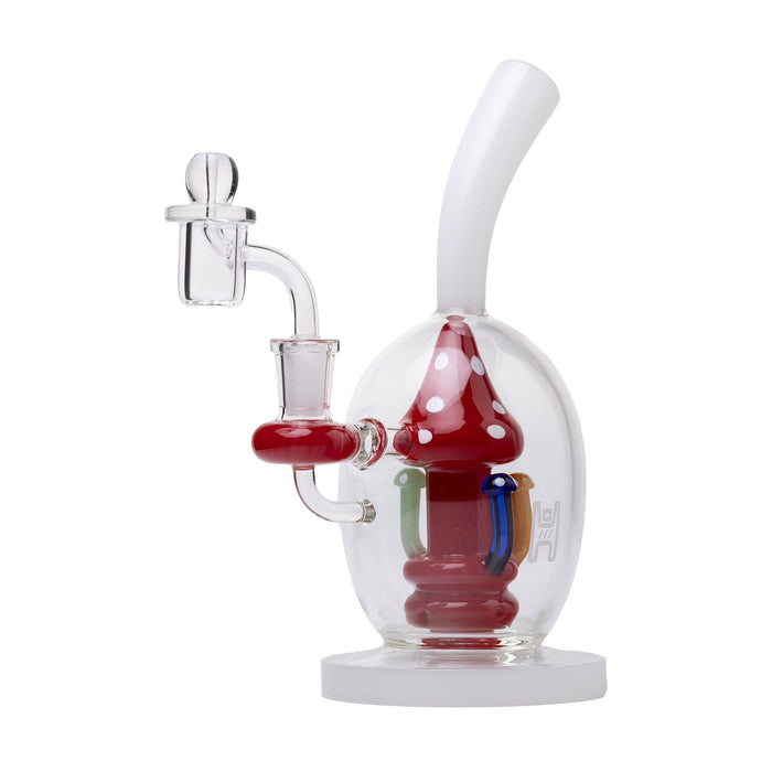 Human Grade Mushroom Globe Glass Rig - Toker Supply