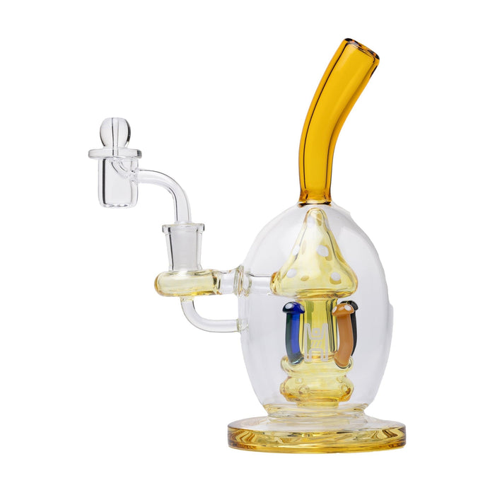 Human Grade Mushroom Globe Glass Rig - Toker Supply