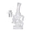 Human Grade Stubby Klein Glass Recycler Rig Water Pipe - Toker Supply