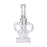 Human Grade Stubby Klein Glass Recycler Rig Water Pipe - Toker Supply