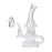 Human Grade Stubby Klein Glass Recycler Rig Water Pipe - Toker Supply