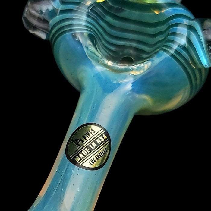 LA Pipes "Spiral Marble Head" Glass Spoon Pipe - Toker Supply