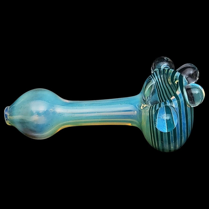 LA Pipes "Spiral Marble Head" Glass Spoon Pipe - Toker Supply