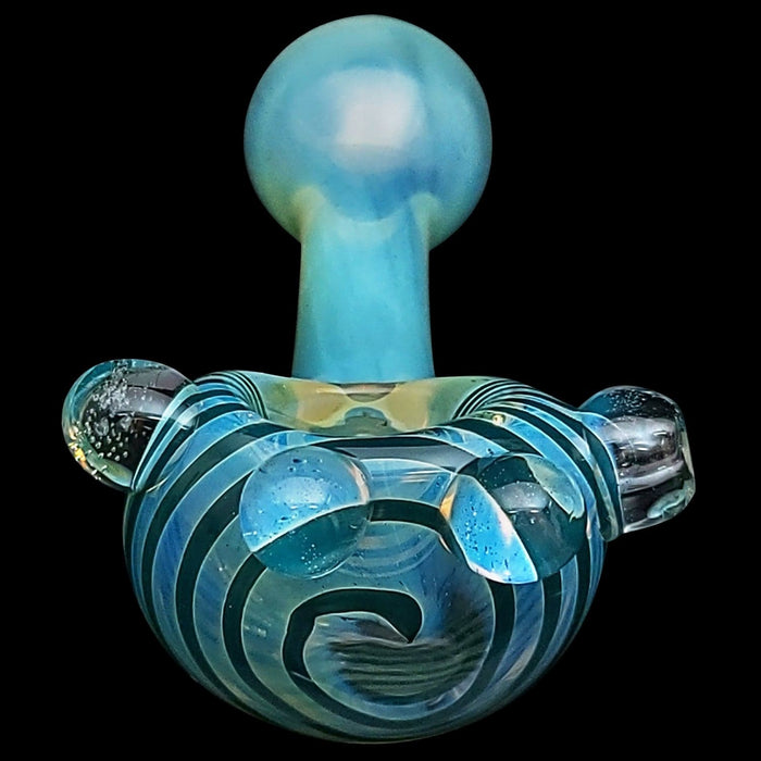 LA Pipes "Spiral Marble Head" Glass Spoon Pipe - Toker Supply