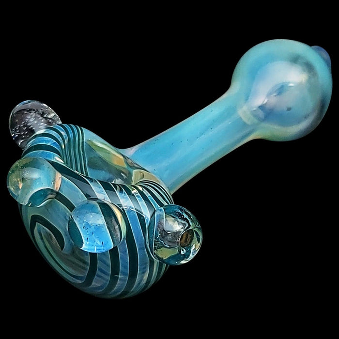 LA Pipes "Spiral Marble Head" Glass Spoon Pipe - Toker Supply