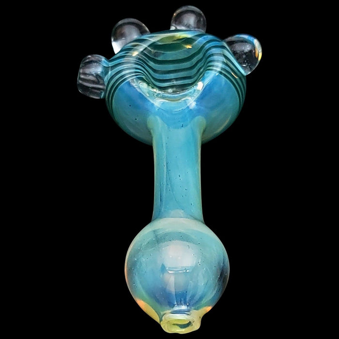 LA Pipes "Spiral Marble Head" Glass Spoon Pipe - Toker Supply