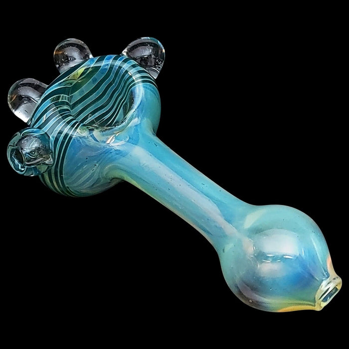 LA Pipes "Spiral Marble Head" Glass Spoon Pipe - Toker Supply