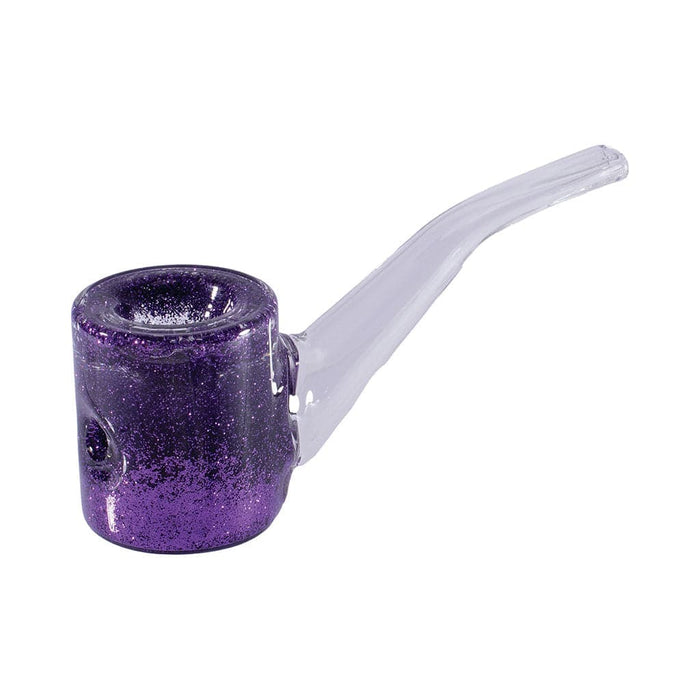 LIQUID GLITTER SHERLOCK HAND PIPE - Toker Supply