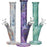 Marbled Straight Tube Glass Water Pipe - 10.75" / 14mm F / Colors Vary - Toker Supply