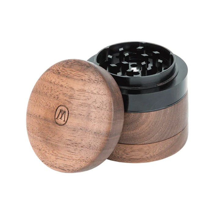 Marley Natural Grinder 4 Piece Small Black Walnut - Toker Supply