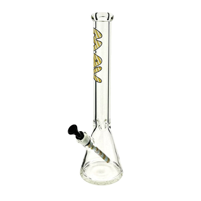 MAV Glass 18" Classic Wigwag Beaker - Toker Supply