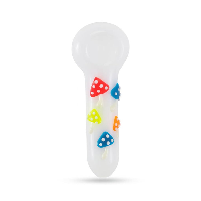 MUSHROOM GLASS CLAY HAND PIPE - Toker Supply