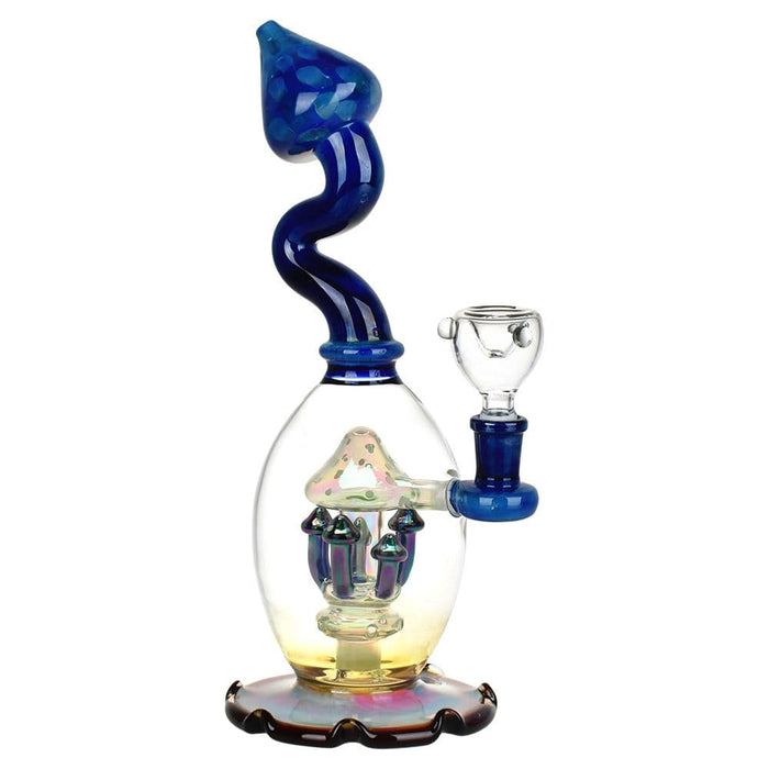 Mushroom Magic Glass Water Pipe - 11" / 14mm F - Toker Supply