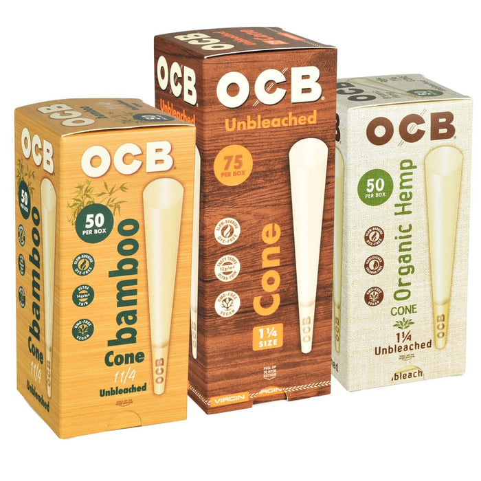 OCB Pre-Rolled Cones Mini Tower | 1 1/4 - Toker Supply
