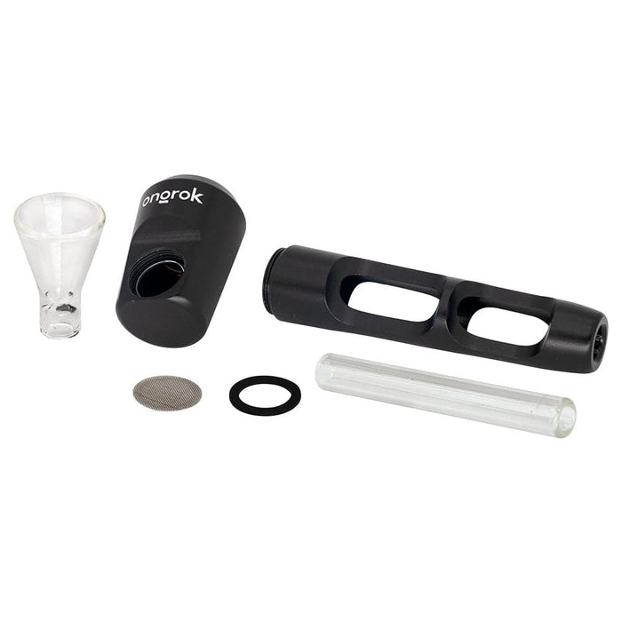 ONGROK Aluminum & Glass Spoon Pipe | 4.25" - Toker Supply