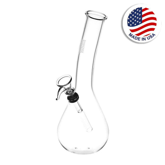 Phoenix Rising Leaning Tower of Beaker Water Pipe - 9.5" / Clear - Toker Supply