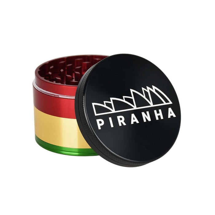 Piranha Pollinator Aluminum Grinder | 4pc | 2.5" - Toker Supply
