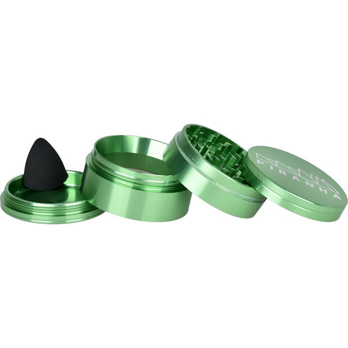 Piranha Pollinator Aluminum Grinder | 4pc | 2.5" - Toker Supply