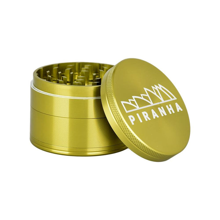 Piranha Pollinator Aluminum Grinder | 4pc | 2.5" - Toker Supply