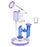 Pulsar Bicolor Fractured Tower Glass Dab Rig | 8" | 14mm F - Toker Supply