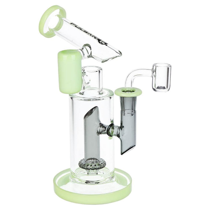 Pulsar Bicolor Fractured Tower Glass Dab Rig | 8" | 14mm F - Toker Supply