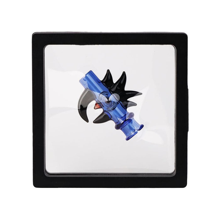 Pulsar Cockatoo Glass Mouthpeice Attachment for Puffco Pivot w/ Display Stand - Colors Vary - Toker Supply