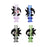 Pulsar Cockatoo Glass Mouthpeice Attachment for Puffco Pivot w/ Display Stand - Colors Vary - Toker Supply
