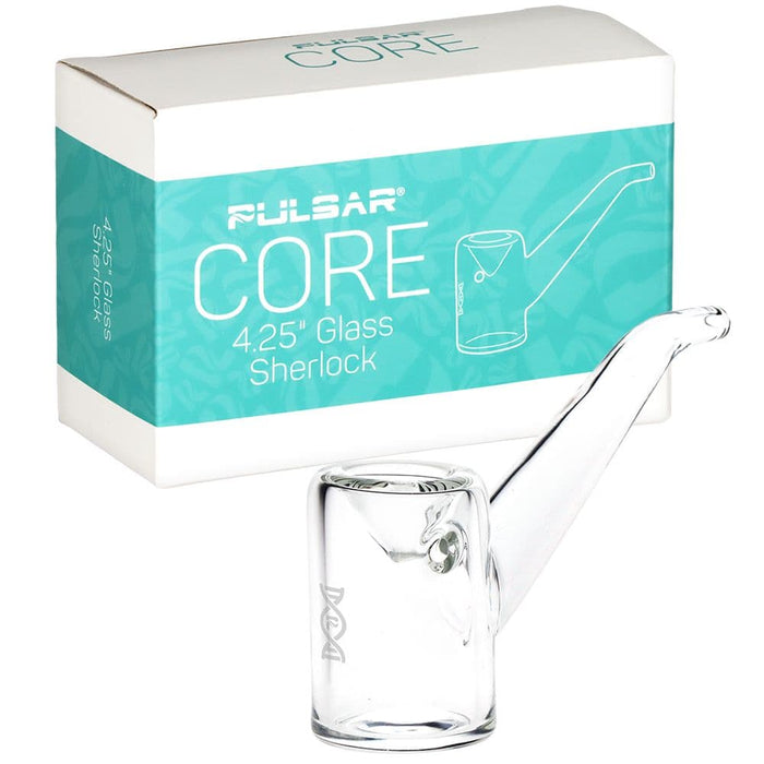 Pulsar CORE Sherlock Glass Hand Pipe - 4.25" - Toker Supply