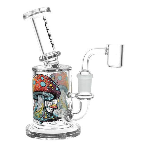 Pulsar Day Drippin' On Planet Shroom Glass Dab Rig - 6.25" / 14mm F - Toker Supply