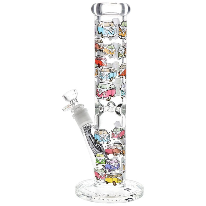 Pulsar Design Series Straight Tube Glass Water Pipe | 12" | 14mm F - Toker Supply