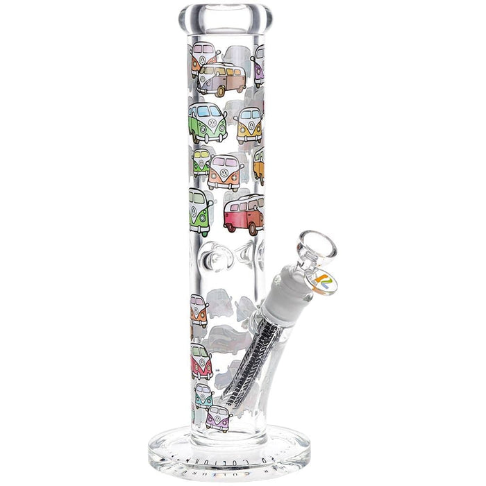 Pulsar Design Series Straight Tube Glass Water Pipe | 12" | 14mm F - Toker Supply