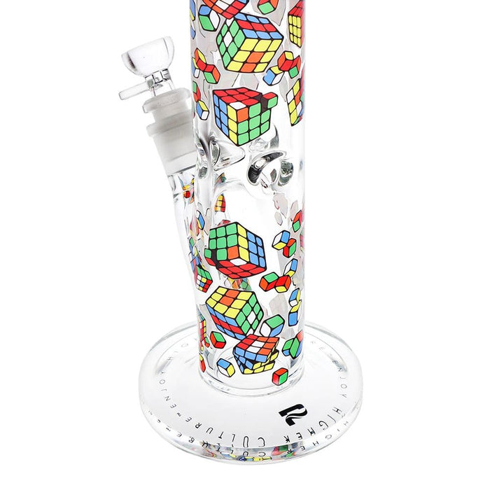 Pulsar Design Series Straight Tube Glass Water Pipe | 12" | 14mm F - Toker Supply