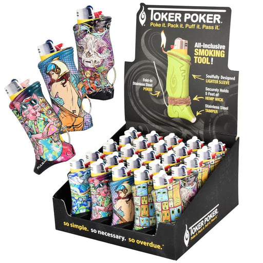 Pulsar Design Series Toker Poker Lighter Sleeve - 25pcs - Toker Supply