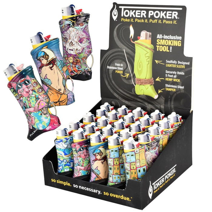 Pulsar Design Series Toker Poker Lighter Sleeve - 25pcs - Toker Supply