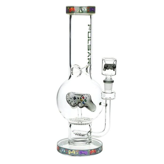Pulsar Game Time Bubble Base Glass Water Pipe - 12.5" / 14mm F - Toker Supply