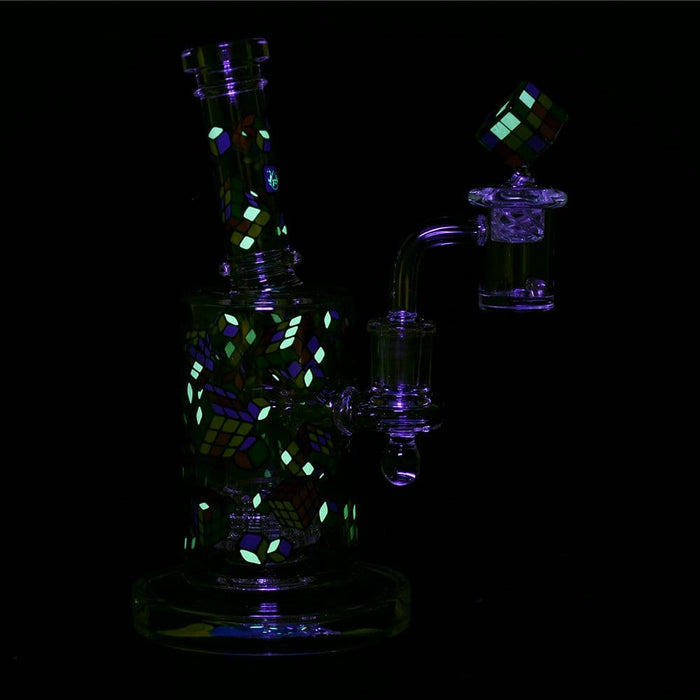 Pulsar Greatest Hits Series Glow Dab Rig Kit / 8" / 14mm F - Toker Supply