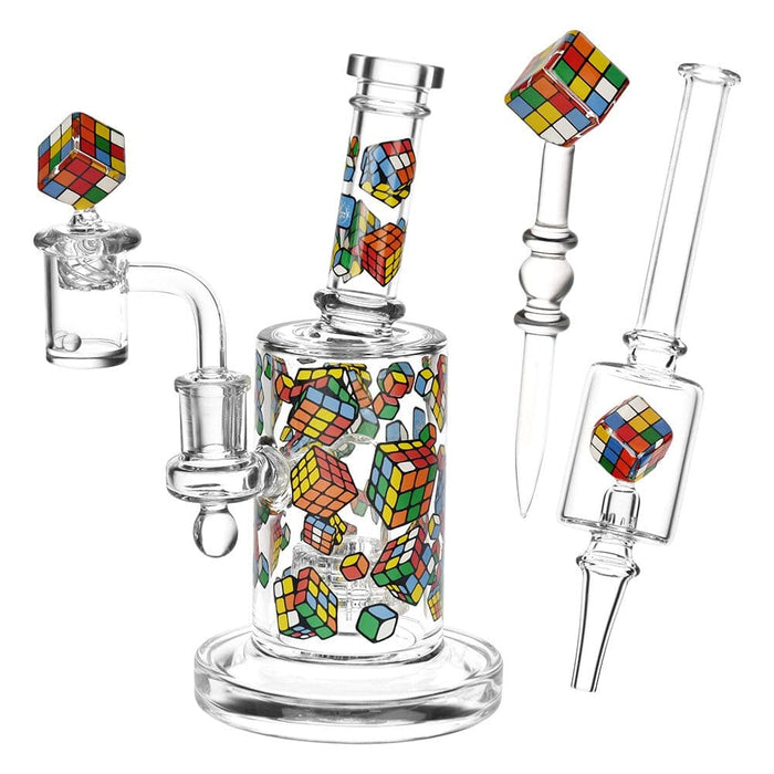 Pulsar Greatest Hits Series Glow Dab Rig Kit / 8" / 14mm F - Toker Supply