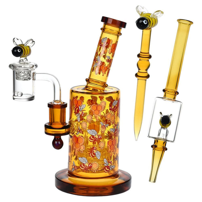 Pulsar Greatest Hits Series Glow Dab Rig Kit / 8" / 14mm F - Toker Supply
