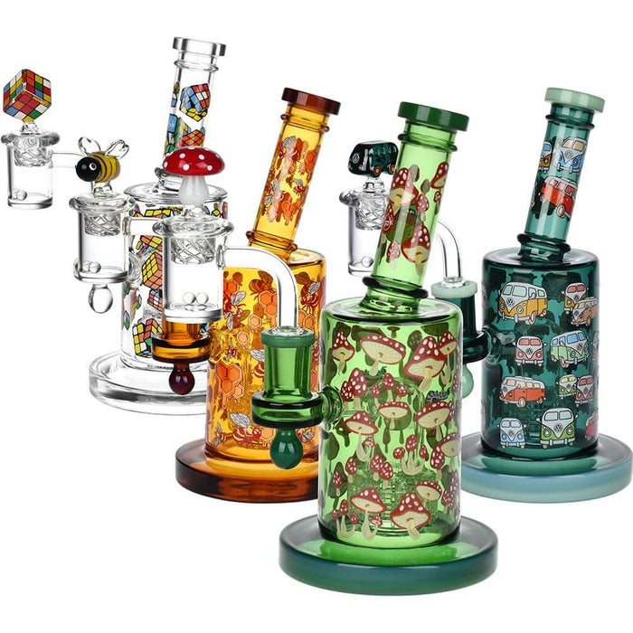 Pulsar Greatest Hits Series Glow Dab Rig Kit / 8" / 14mm F - Toker Supply