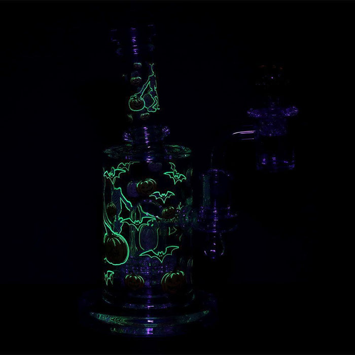 Pulsar Halloween Ball Glass Dab Rig Set - 7.75" / 14mm F - Toker Supply