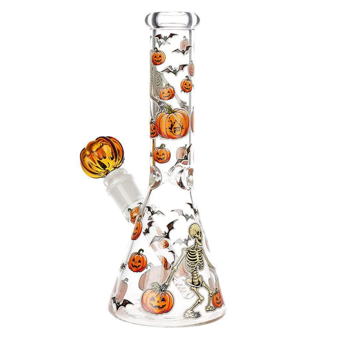 Pulsar Halloween Ball Herb Pipe Glow Duo - 10" / 14mm F - Toker Supply