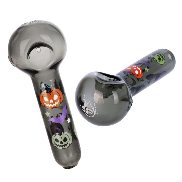 Pulsar Halloween Party Herb Pipe Glow Duo- 10" / 14mm F - Toker Supply