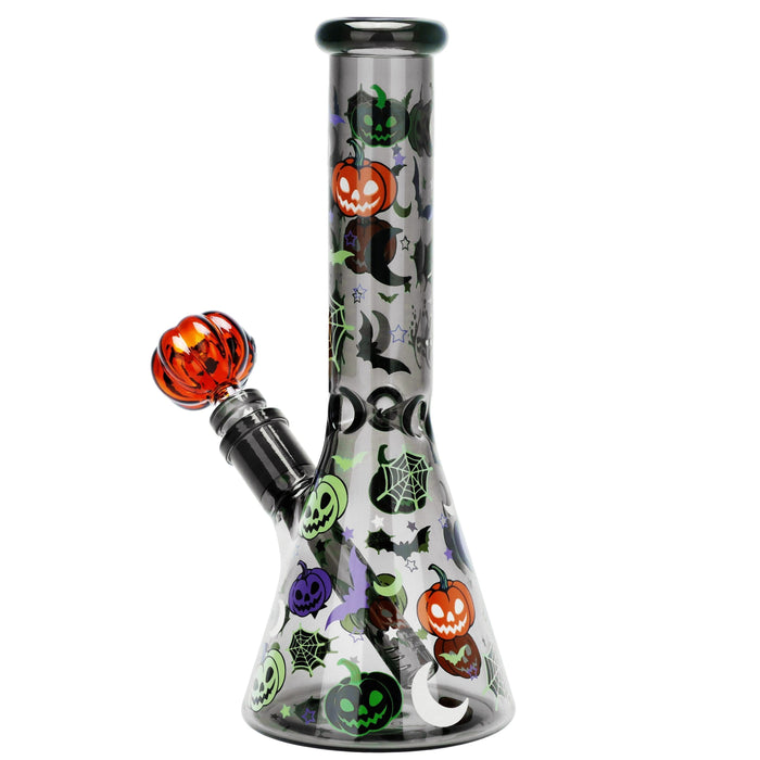 Pulsar Halloween Party Herb Pipe Glow Duo- 10" / 14mm F - Toker Supply