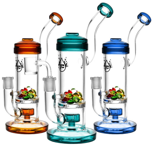 Pulsar Hidden Gems French Press Rig - 9.5"/14mm F/Colors Vary - Toker Supply
