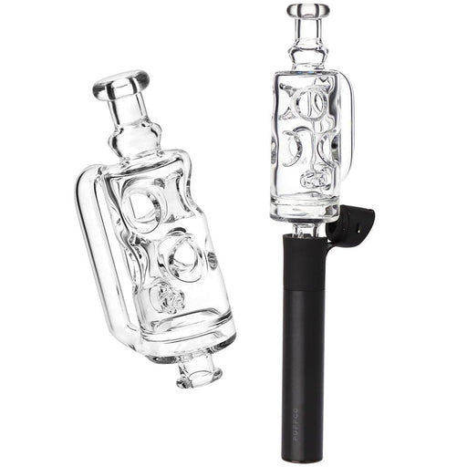 Pulsar Incycler Bubbler Glass Mouthpiece Attachment for Puffco Pivot - 4.3" / Clear - Toker Supply