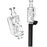 Pulsar Incycler Bubbler Glass Mouthpiece Attachment for Puffco Pivot - 4.3" / Clear - Toker Supply