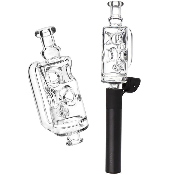 Pulsar Incycler Bubbler Glass Mouthpiece Attachment for Puffco Pivot - 4.3" / Clear - Toker Supply