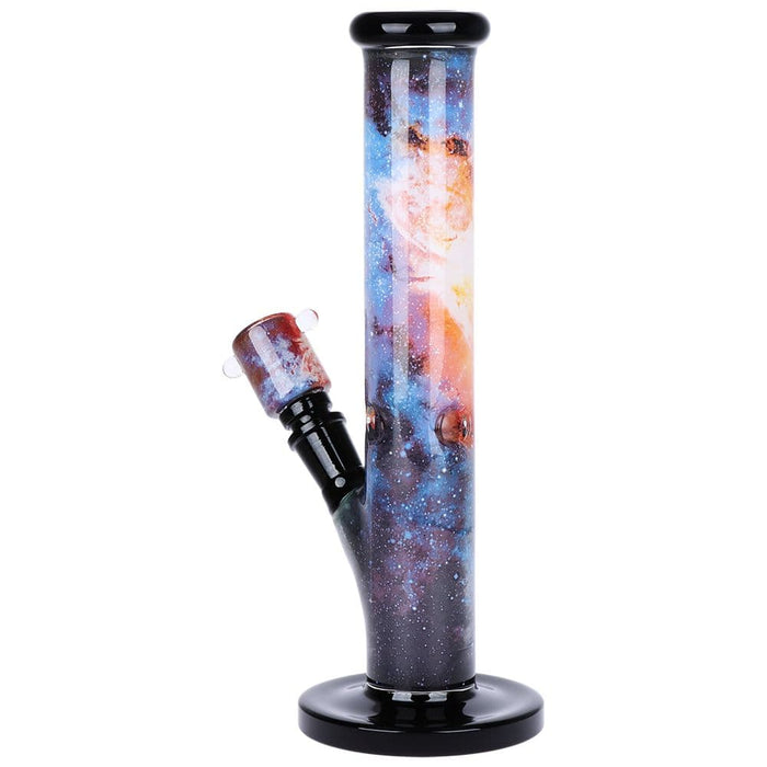 Pulsar Inside Print Straight Tube Glass Water Pipe | 11.25" - Toker Supply