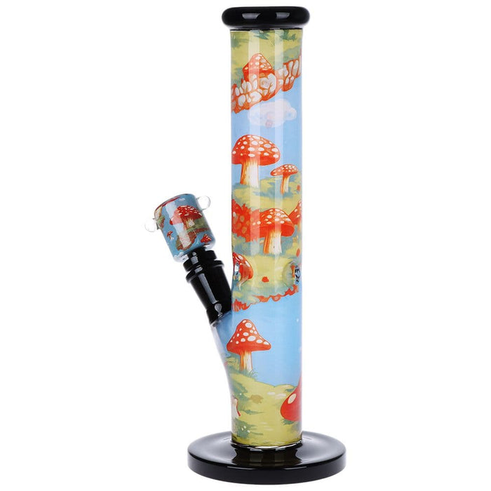 Pulsar Inside Print Straight Tube Glass Water Pipe | 11.25" - Toker Supply