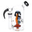 Pulsar Magma Lake Mushroom Glass Water Pipe - 5.5" / 14mm F - Toker Supply